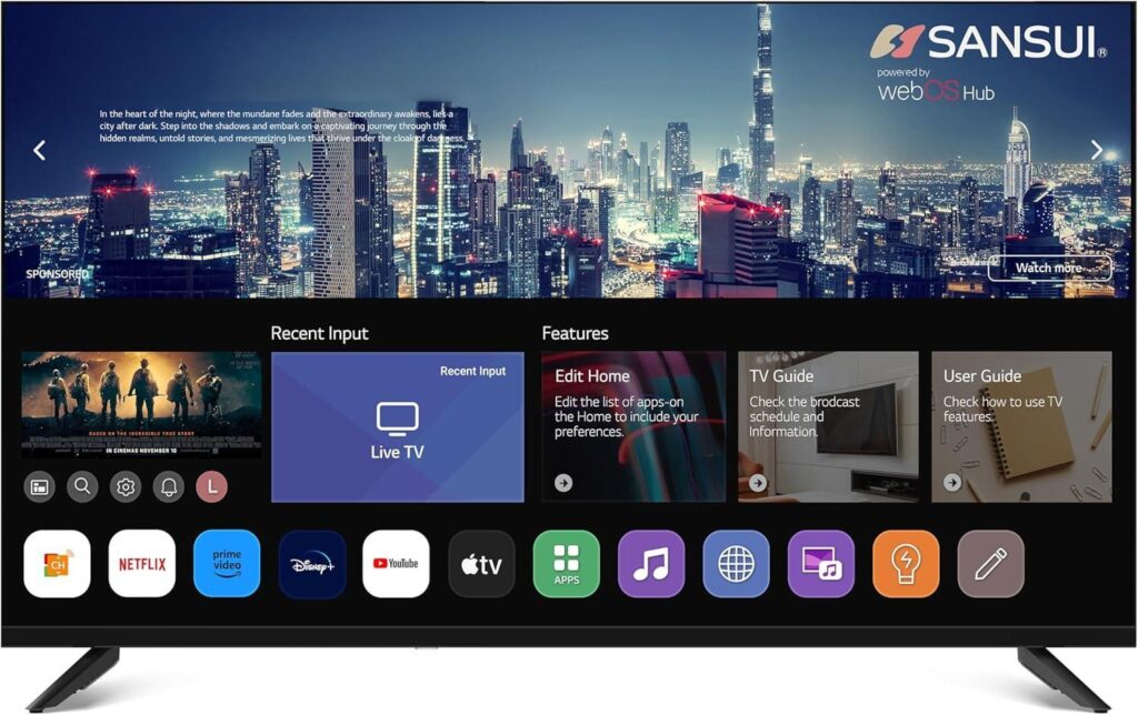 Sansui 32" 720P HD LED Smart TV - Android 11, Google TV