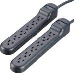 2.5ft 6 AC Outlets Surge Protector