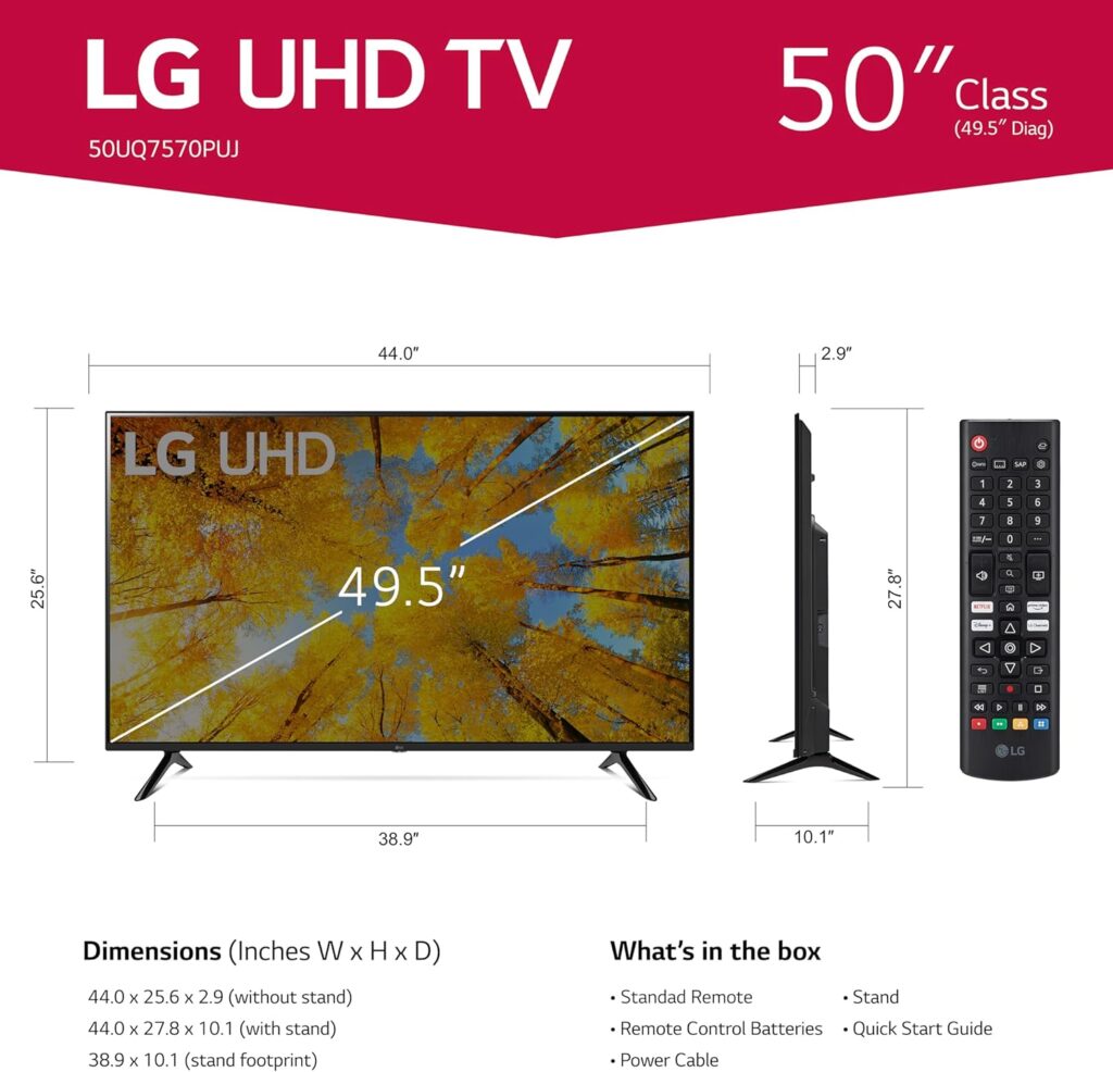 LG 43" Smart TV - 4K UHD, webOS, HDR10 Pro, Gaming Hub - Image 3
