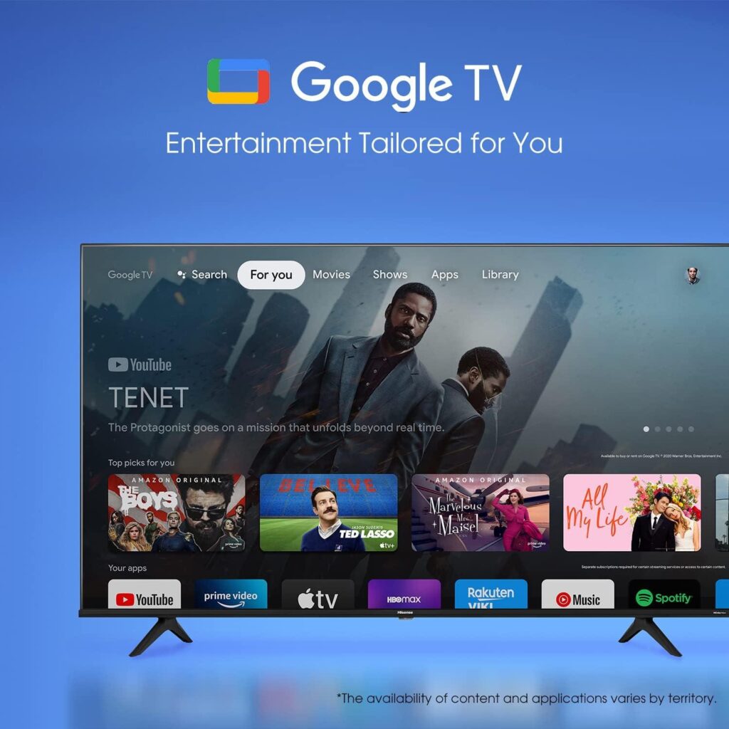 Hisense 43" Smart TV - Full HD 1080p, Google TV, WiFi 5 - Image 4