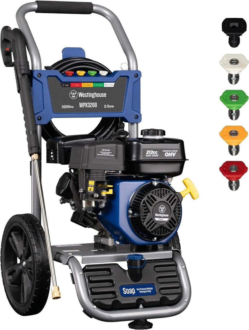 Westinghouse 3200 PSI Gas Pressure Washer - 2.5 GPM, 212cc