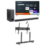 onn. Tilting TV Wall Mount 50"-86" - Soundbar Mount Included
