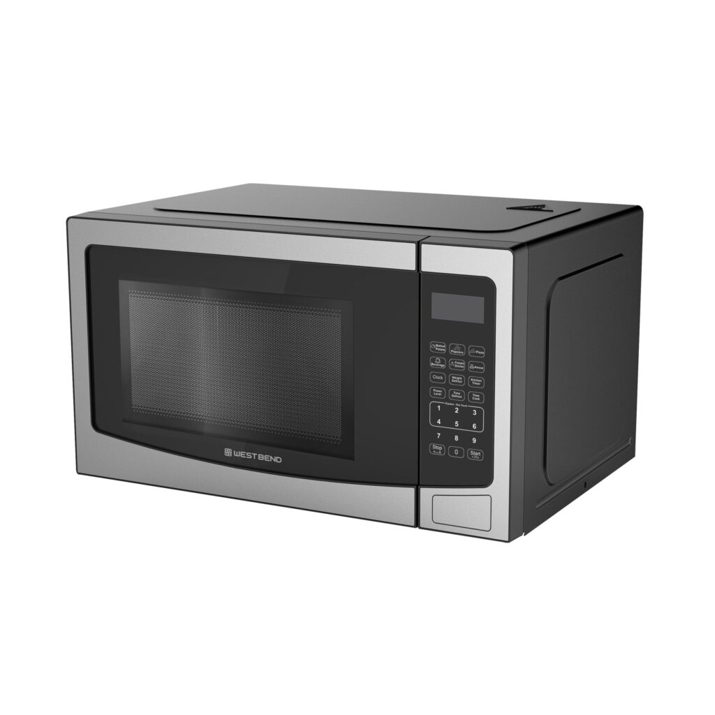 West Bend 1000-Watt 1.2 Cu Ft Microwave - Stainless Steel
