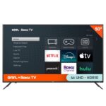 Onn 50" Class 4K UHD LED Roku Smart TV - HDR10, WiFi