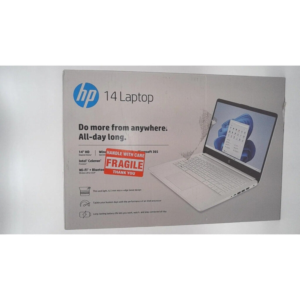 HP pavilion 14" Laptop Celeron N4120 4GB 64GB Win11 - Silver - Image 2