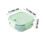 Square Glass Food Storage Container 800ml - Stackable Leakproof - Image 7