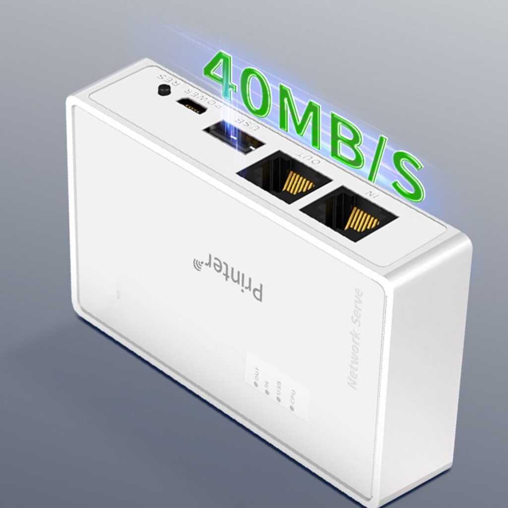 2-Port Wireless Print Server - WiFi, Ethernet Connectivity - Image 4