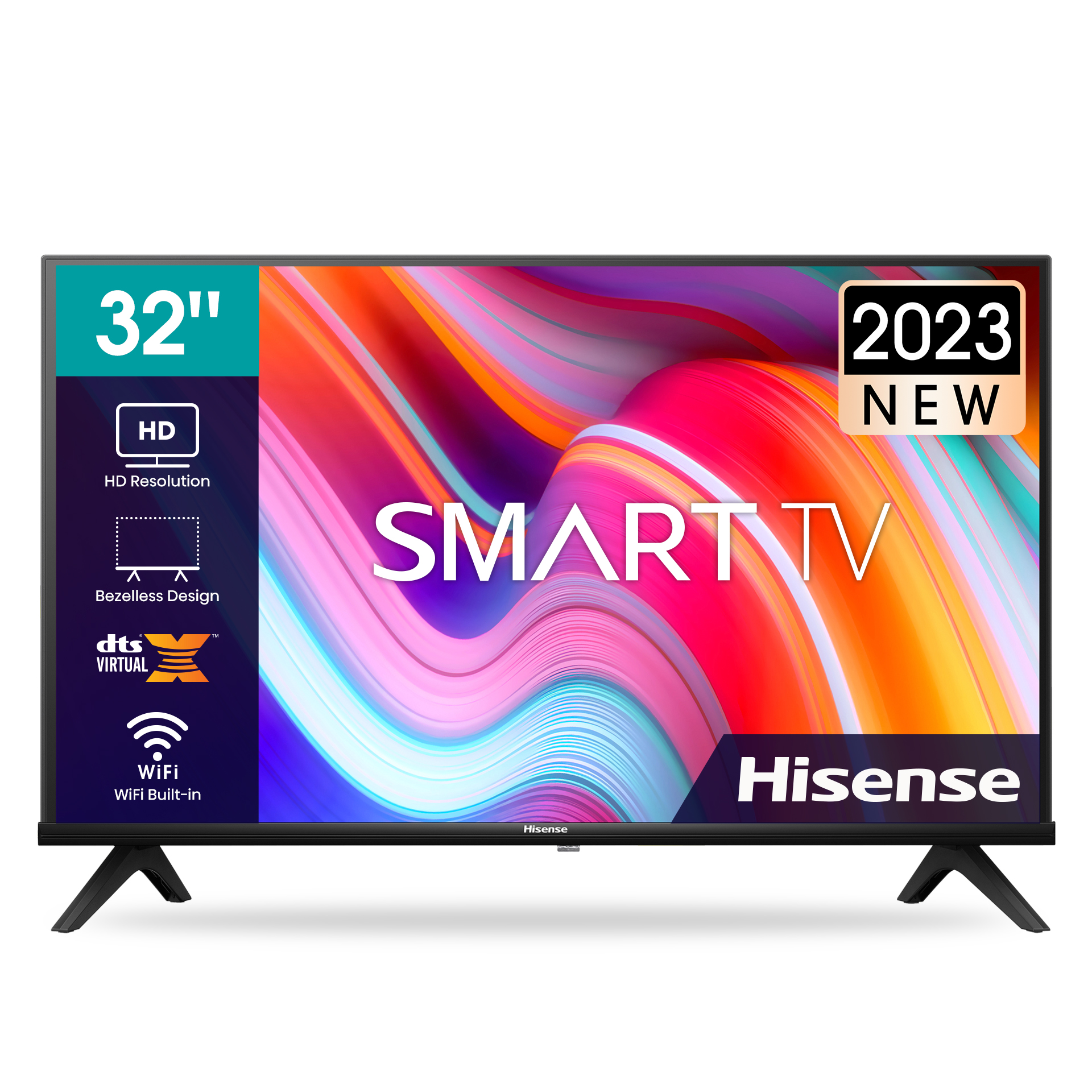 32-A4K-TV-2023-v2.jpg Hisense 32" Smart TV - Full HD 1080p, Google TV, Gaming - Image 1
