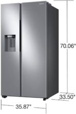 Samsung 27.4 Cu Ft Side-by-Side Refrigerator - Ice Maker - Image 2