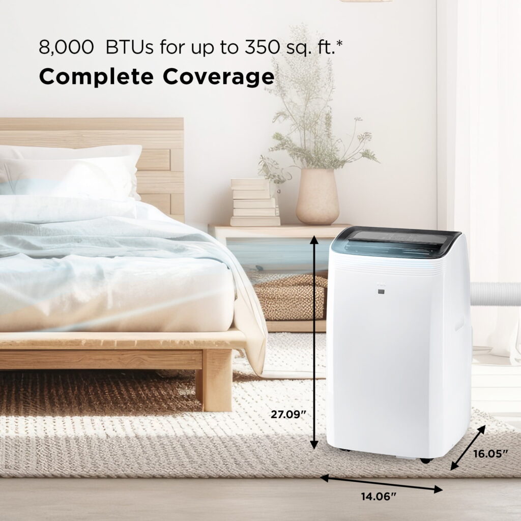 TCL 8000 BTU Smart Portable AC - WiFi, Fan, Dehumidifier - Image 3