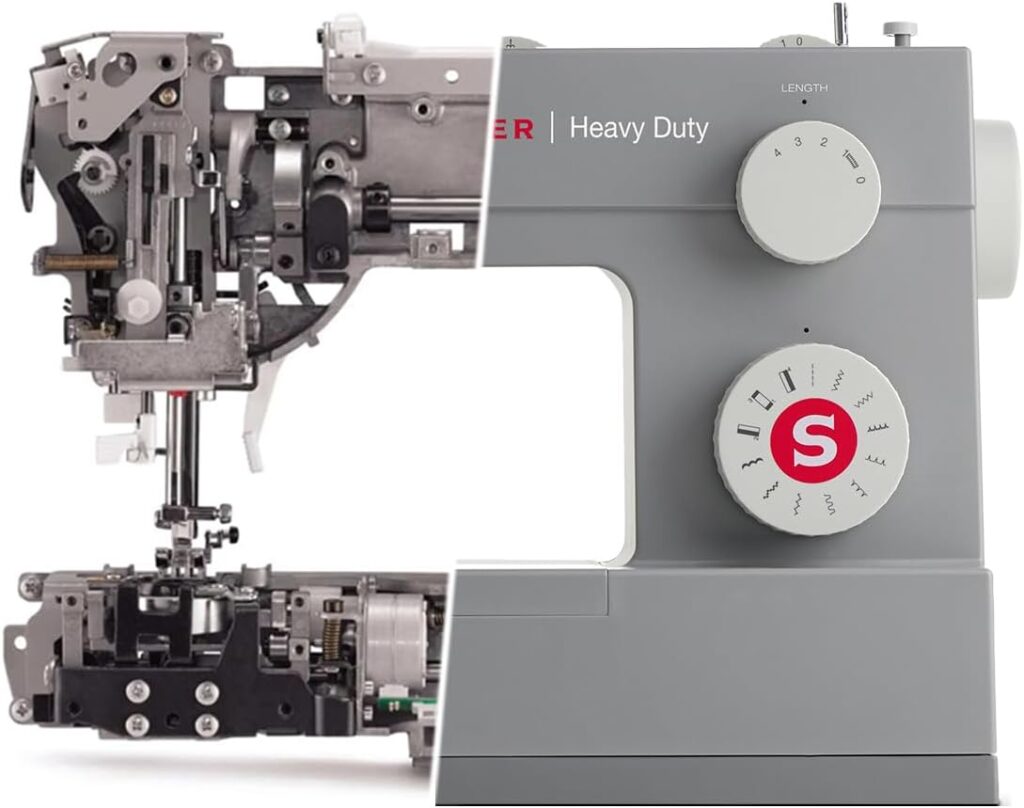 Singer 23-Stitch Heavy Duty Sewing Machine - 1100 SPM, Metal Frame - Image 4