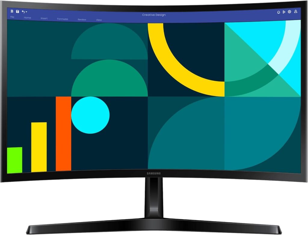 Samsung 24" FHD Curved Monitor - 100Hz, Game Mode, Eye Comfort - Image 10