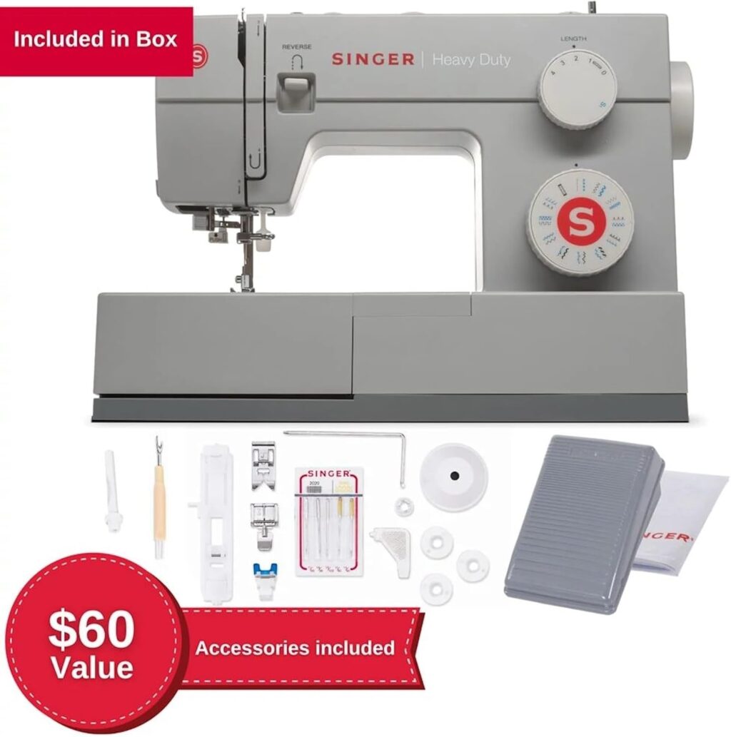 Singer 23-Stitch Heavy Duty Sewing Machine - 1100 SPM, Metal Frame - Image 2