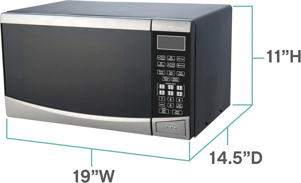 West Bend 0.9 Cu Ft Microwave - 900W, 10 Power Levels, Defrost - Image 6
