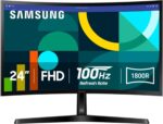 Samsung 24" FHD Curved Monitor - 100Hz, Game Mode, Eye Comfort