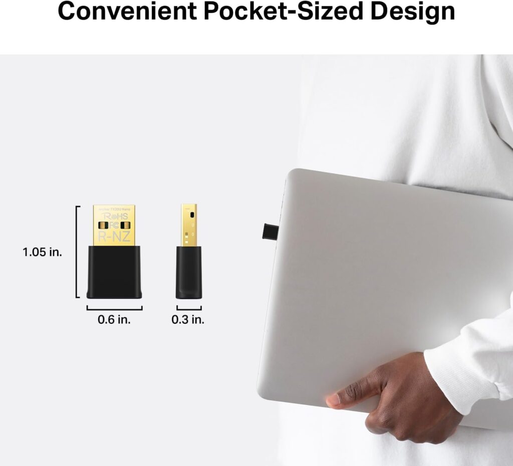 TP-Link Archer TX20U Nano WiFi 6 USB Adapter - AX1800 PC - Image 4