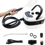 Two Oases 2500W Handheld Steam Cleaner - 3 Brush Heads, Portable