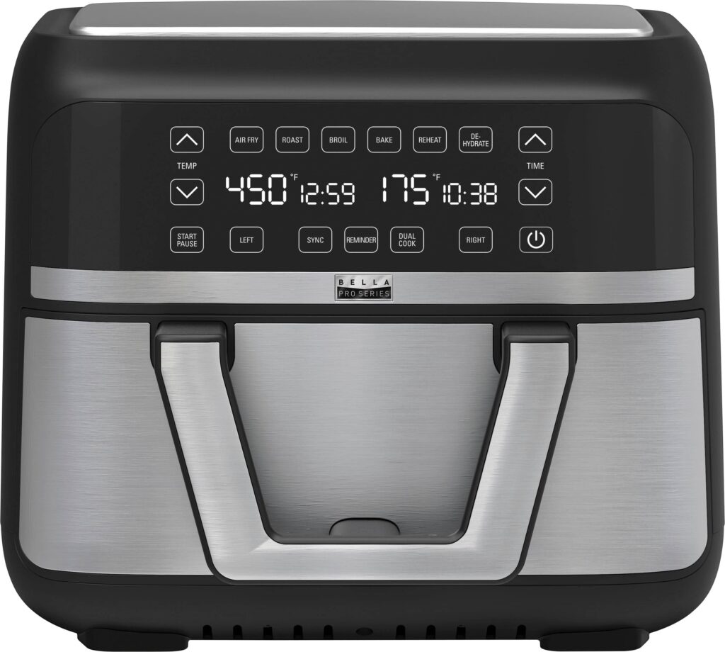 Bella PRO 4.2-Qt Digital Touchscreen Air Fryer - Matte Black - Image 6