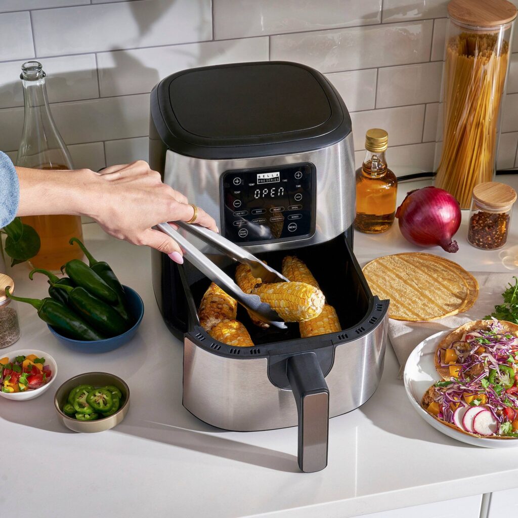 Bella Pro 4.2-Qt Air Fryer - Touchscreen, 1500W, Stainless Steel - Image 7