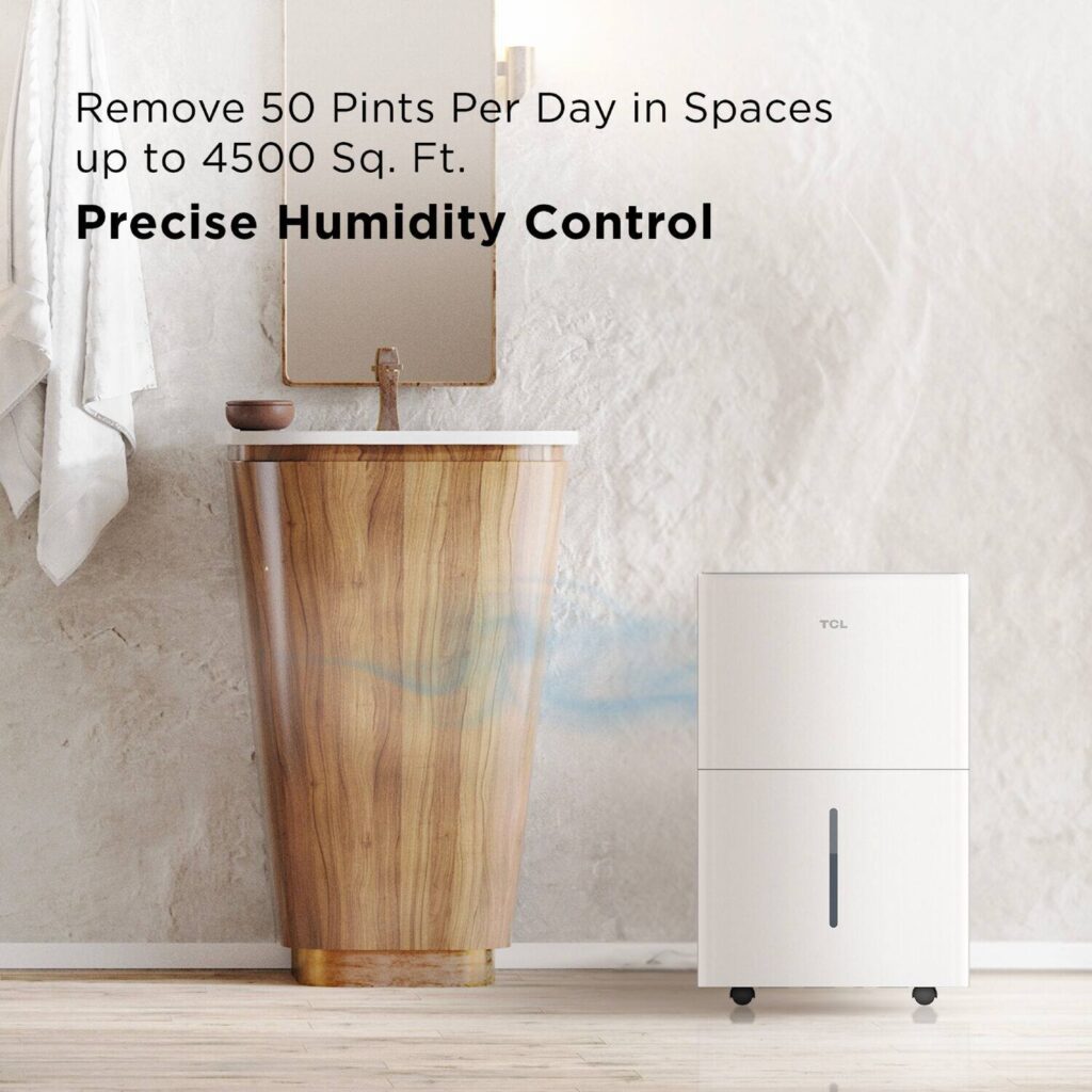 TCL 10 kg Top Load Washer - Grey, RevoMax Pulsator, Fuzzy Logic - Image 3