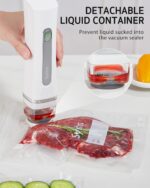 Vacuum Sealer Bags 26×28 cm - White Valve Zipper Food Storage - Image 4