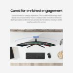 Samsung 24" FHD Curved Monitor - 100Hz, Game Mode, Eye Comfort - Image 4