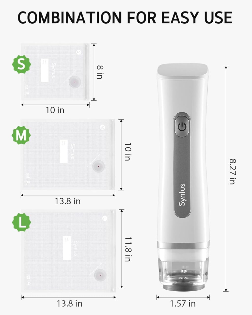 Vacuum Sealer Bag 30×34 cm - White Valve Zipper Food Storage - Image 8