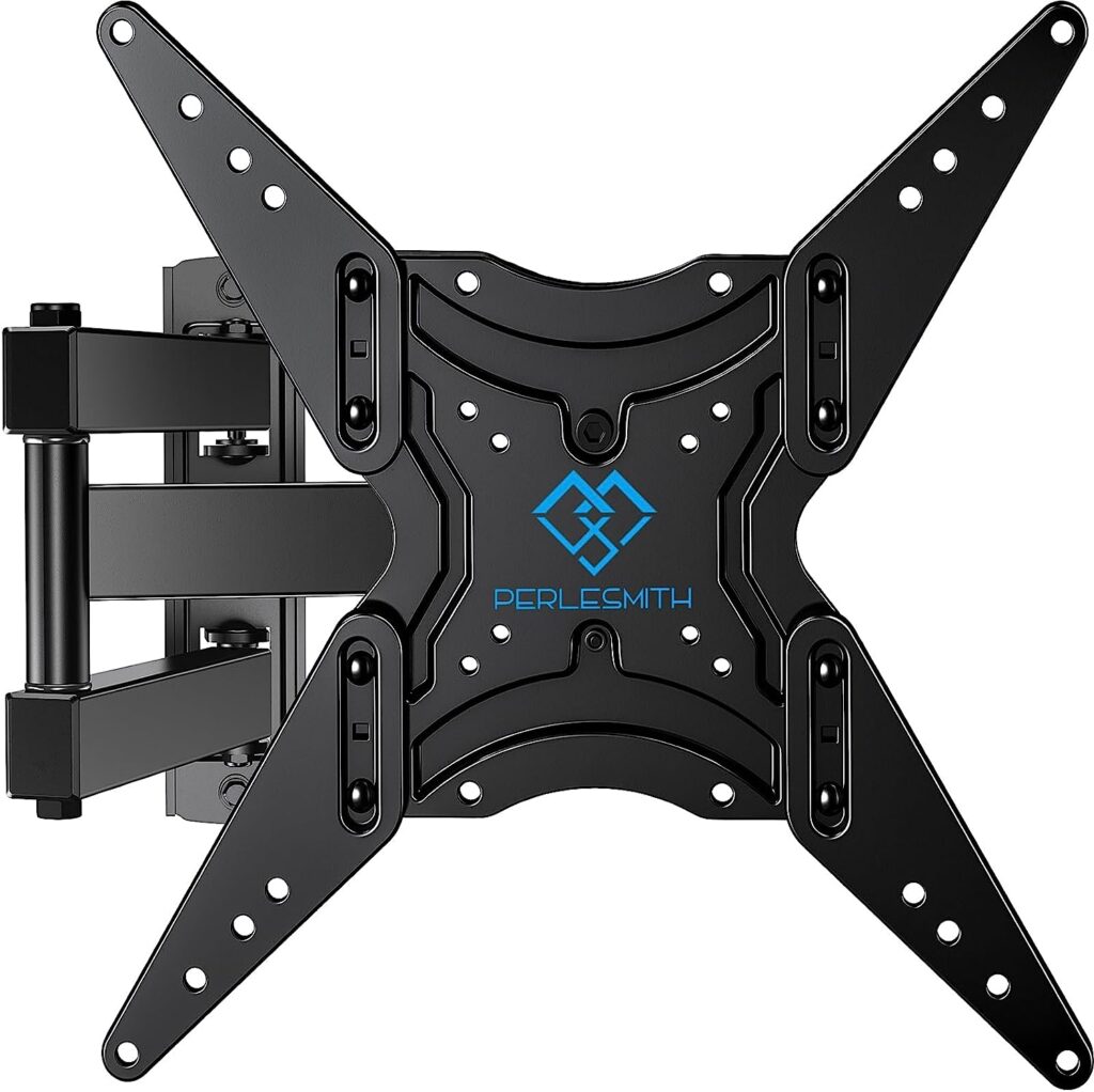Perlesmith Full Motion TV Wall Mount 37-75 Inch - 132 lbs