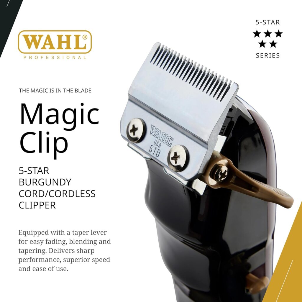 Wahl Professional Magic Clip Clipper - Cordless, 8 Combs - Image 2