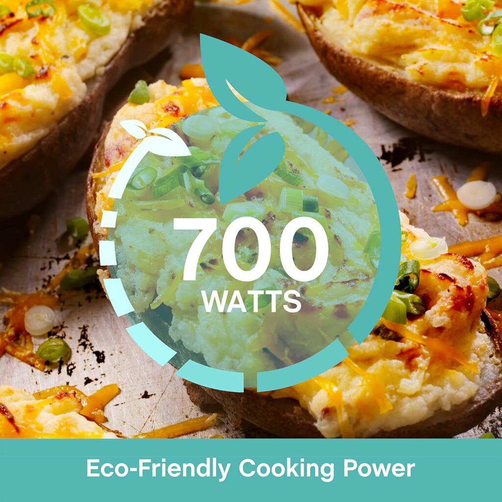 West Bend 0.7 Cu Ft Microwave Oven - Stainless Steel, 700W - Image 3