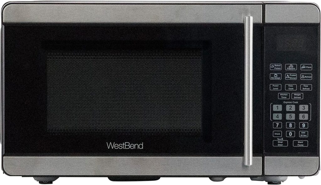 West Bend 0.7 Cu Ft Microwave Oven - Stainless Steel, 700W - Image 8
