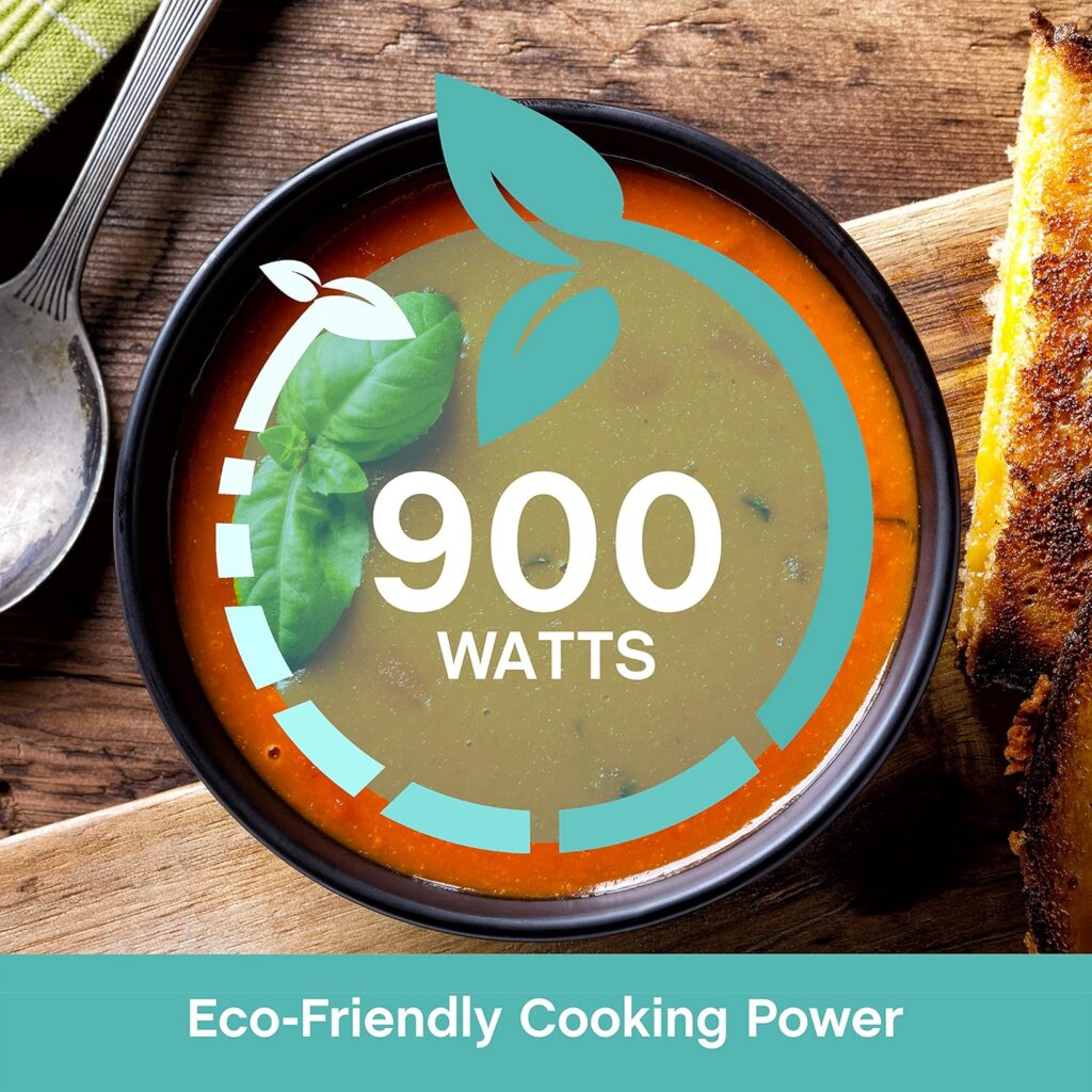 West Bend 0.9 Cu Ft Microwave - 900W, 10 Power Levels, Defrost - Image 4