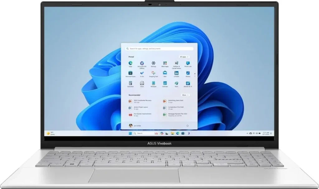 ASUS Vivobook 15.6" Laptop Ryzen 5 7520U 16GB 512GB Win11 - Silver