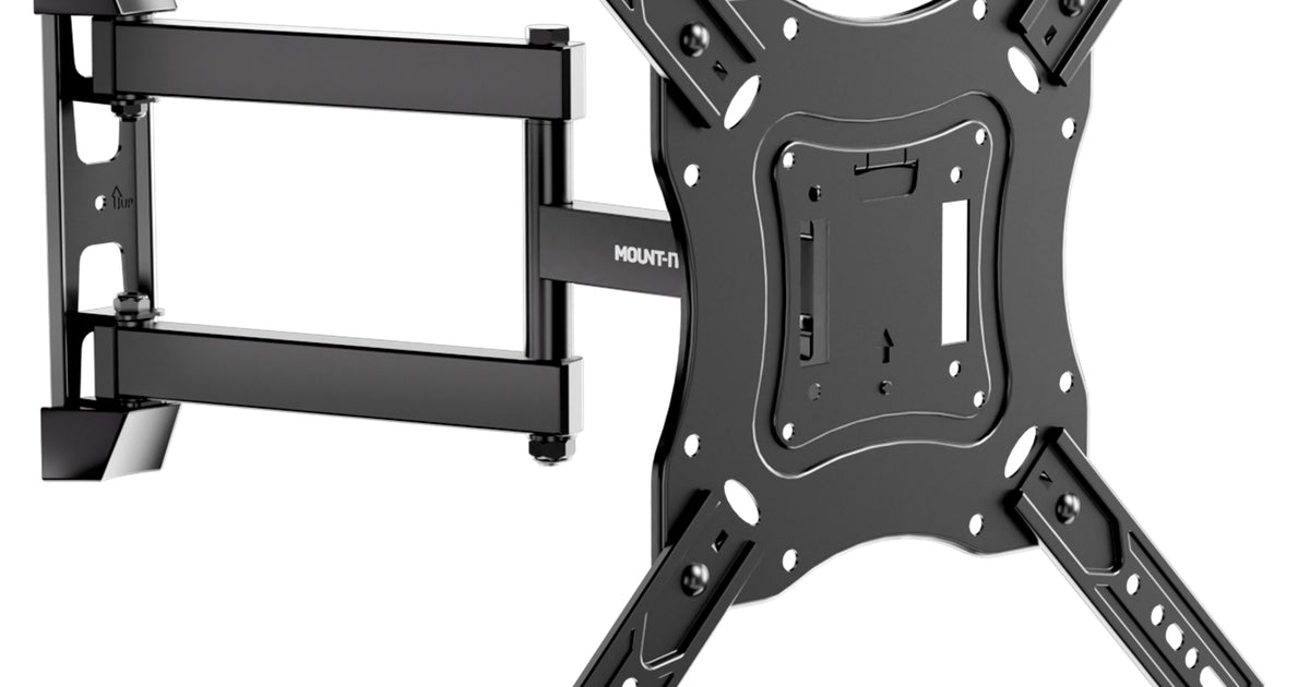 MI-4110_Main_04.jpg Full Motion TV Wall Mount 23"-55" 66 lbs - Tilt Swivel Extend - Image 1