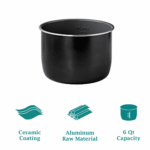 Pioneer Woman 6-Quart Pressure Cooker - Touch Control Display - Image 6