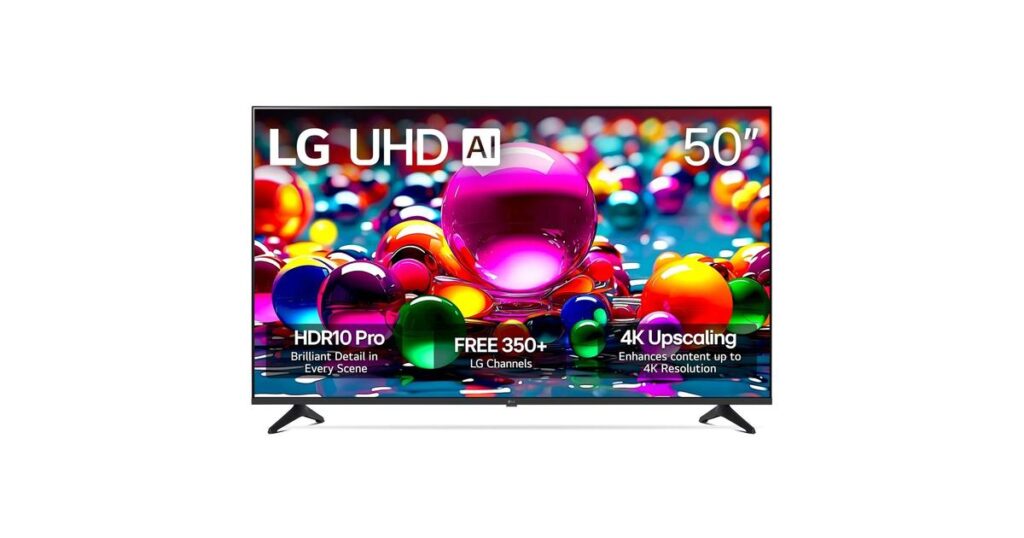 LG 50" Smart TV - 4K UHD, webOS, AI Processor,...