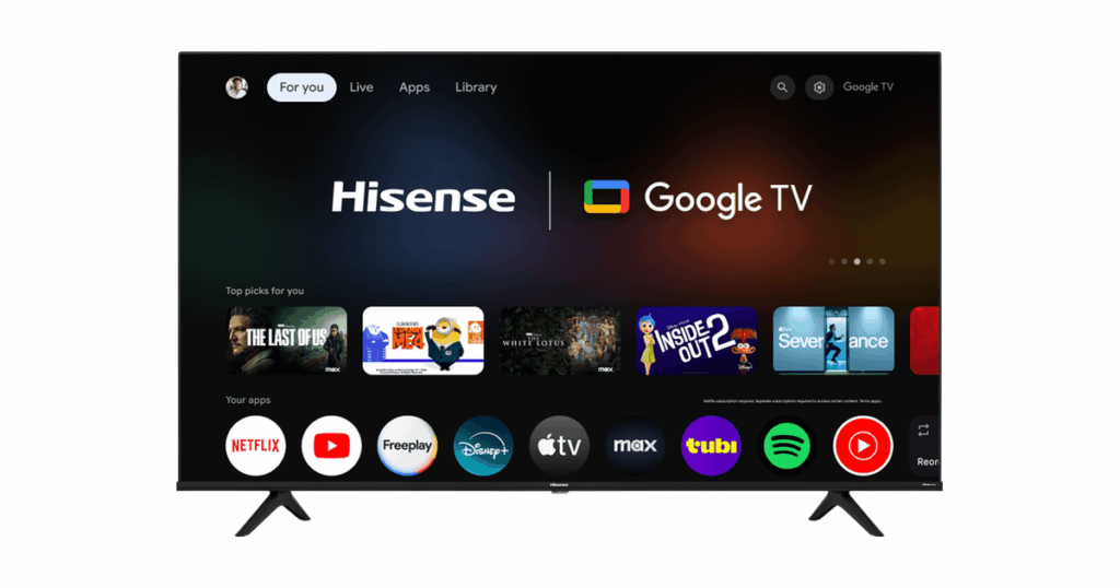 Hisense 55" Smart TV - 4K UHD, Google TV, Dolby Vision HDR - Image 2