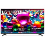 LG 55" 4K UHD Smart TV - webOS, AI Processor, HDR10 Pro